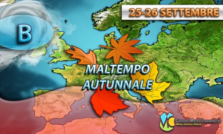 METEO – Il RUGGITO dell’AUTUNNO: nuova PERTURBAZIONE in arrivo per la prossima settimana, i dettagli