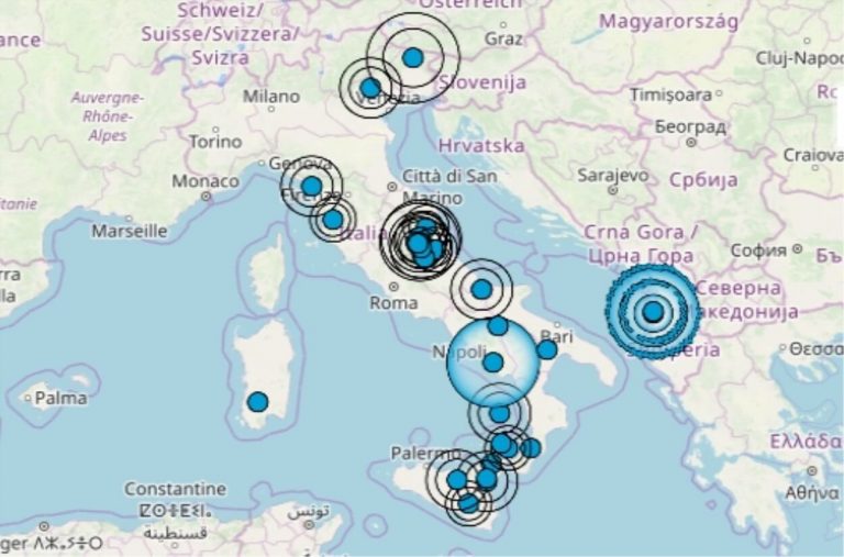 Terremoto in Sicilia oggi, 26 settembre 2019, scossa M 2.3 in provincia di Palermo – Dati Ingv