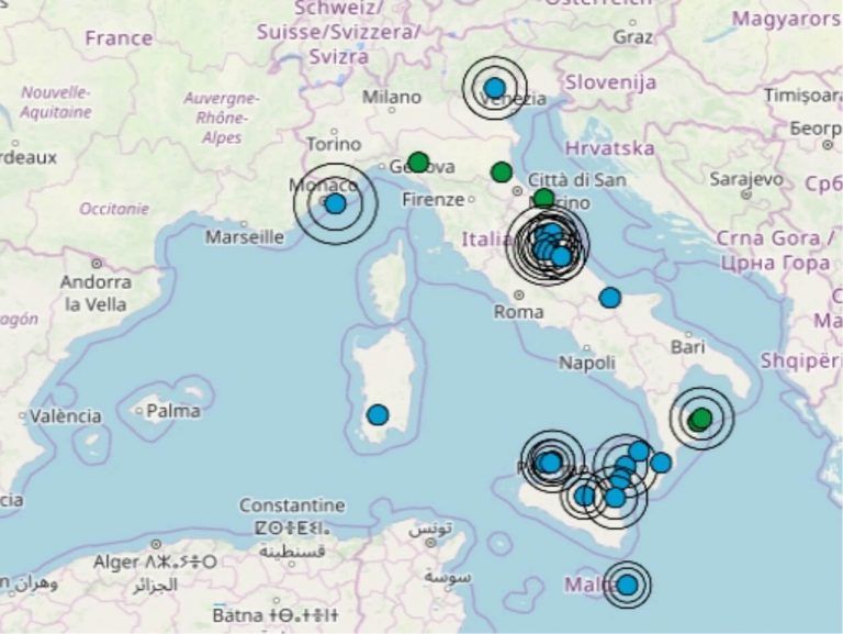Terremoto in Italia oggi, 30 settembre 2019, ultime scosse registrate. Dati Ingv