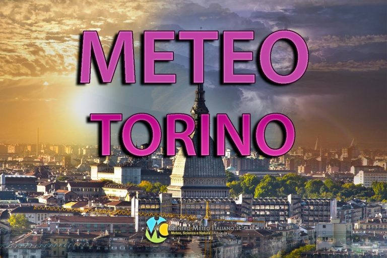 METEO TORINO – Forti PIOGGE e TEMPORALI in mattinata, successivo miglioramento, ma quanto durerà?