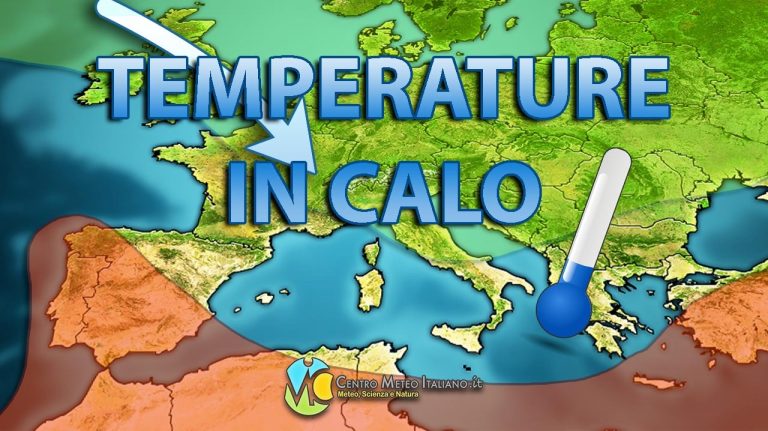 METEO – CROLLO delle TEMPERATURE sull’ITALIA dopo il CALDO RECORD, i dettagli