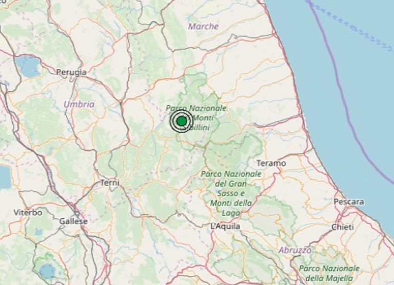 Terremoto nelle Marche oggi, venerdì 11 ottobre 2019, scossa M. 2.3 in provincia Macerata – Dati Ingv