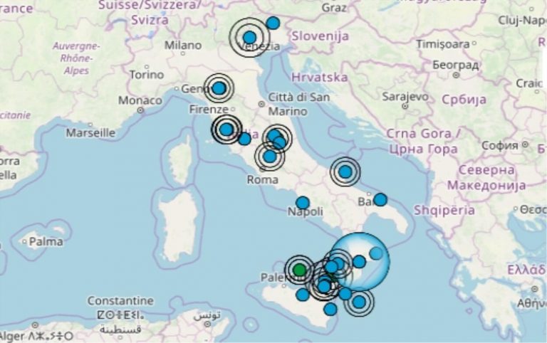 Terremoto in Italia oggi, 12 ottobre 2019, le ultime scosse registrate – Dati Ingv