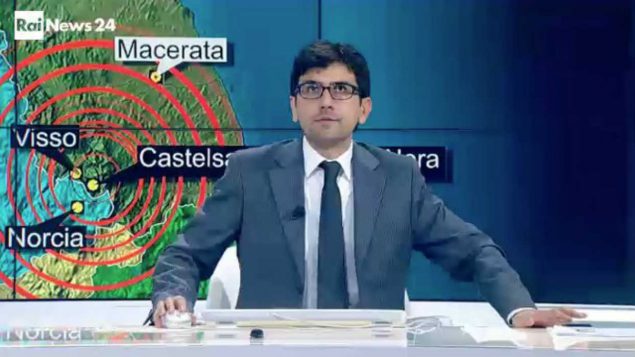 Terremoto, scossa in diretta tv: panico per il giornalista RAI – VIDEO racconto di quanto è accaduto nel 2016 Terremoto, scossa in diretta tv: panico per il giornalista RAI – VIDEO racconto di quanto è accaduto nel 2016