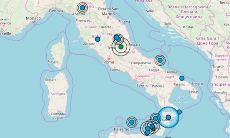 Terremoto in Umbria oggi 13 ottobre 2019: scossa M. 2.4 in provincia di Perugia | Dati INGV
