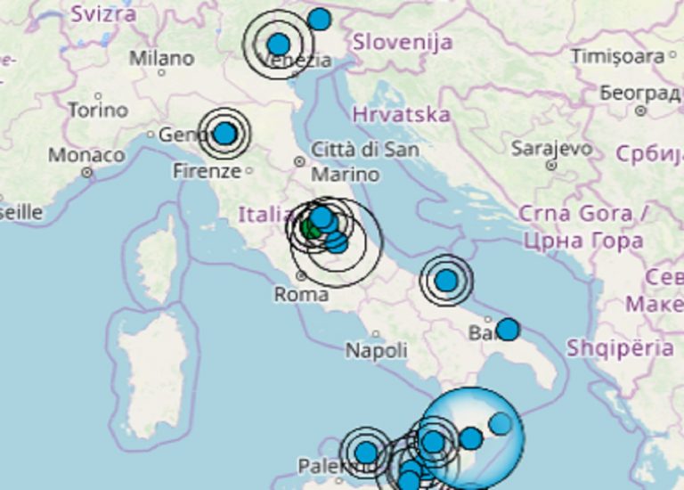 Terremoto, scossa avvertita poco fa nel Lazio. I dati ufficiali dell’INGV