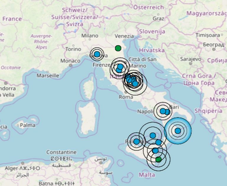 Terremoto, torna a tremare la terra in Italia: scossa intensamente avvertita in molte città. Diffusi i dati ufficiali del sisma in Sicilia Terremoto, torna a tremare la terra in Italia: scossa intensamente avvertita in molte città. Diffusi i dati ufficiali del sisma in Sicilia