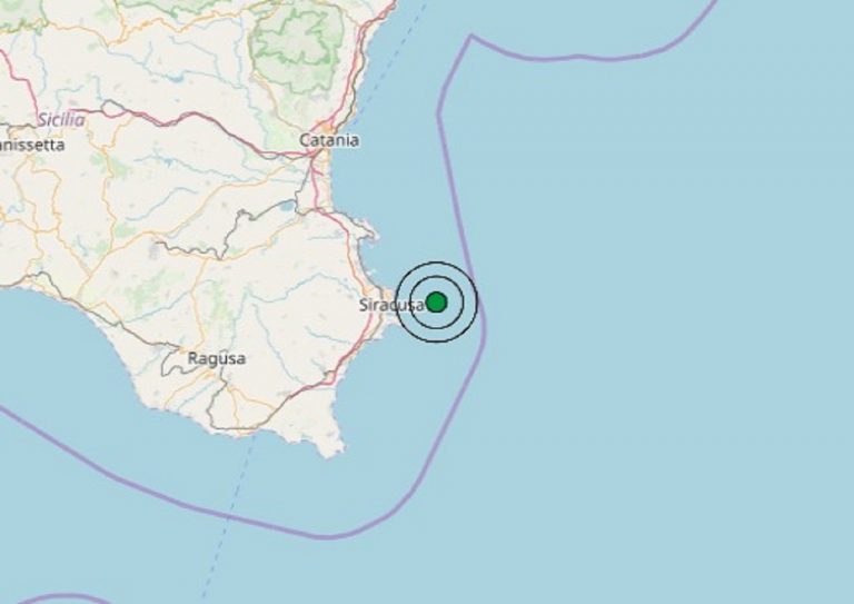 Terremoto in Sicilia oggi, sabato 19 ottobre 2019: scossa M 3.1 vicino Siracusa | Dati INGV