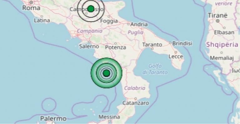 Terremoto in Calabria oggi, 25 ottobre 2019, forte scossa M 4.4 nel Tirreno meridionale – Dati Ingv Terremoto in Calabria oggi, 25 ottobre 2019, forte scossa M 4.4 nel Tirreno meridionale – Dati Ingv