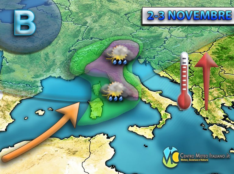 METEO – WEEKEND fortemente COMPROMESSO dalle CORRENTI INSTABILI occidentali. Torna anche la NEVE, ecco dove