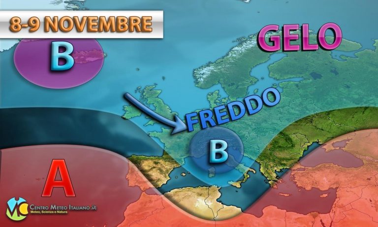 METEO: intensa fase di maltempo in ITALIA, temperature in calo e neve in arrivo entro il weekend