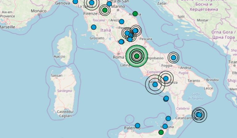 Terremoto: tremano molte regioni del Centro Italia. Zone colpite