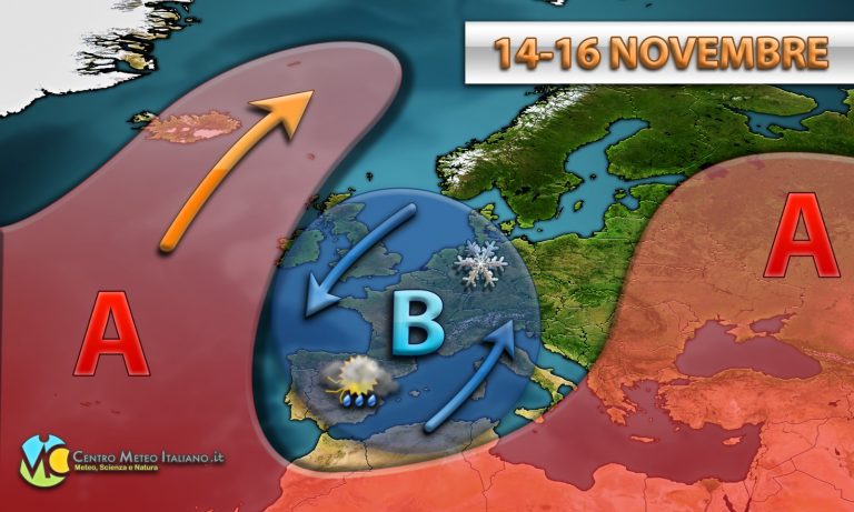 METEO – ITALIA bersaglio delle IRRUZIONI POLARI, ma occhio anche alle fugaci FIAMMATE AFRICANE, i dettagli