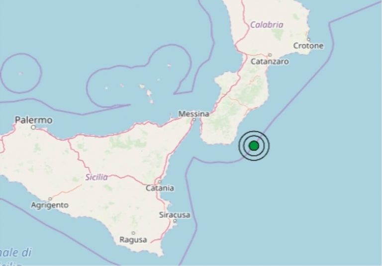 Terremoto in Calabria oggi, sabato 9 novembre 2019: scossa M 2.9 costa calabra | Dati INGV