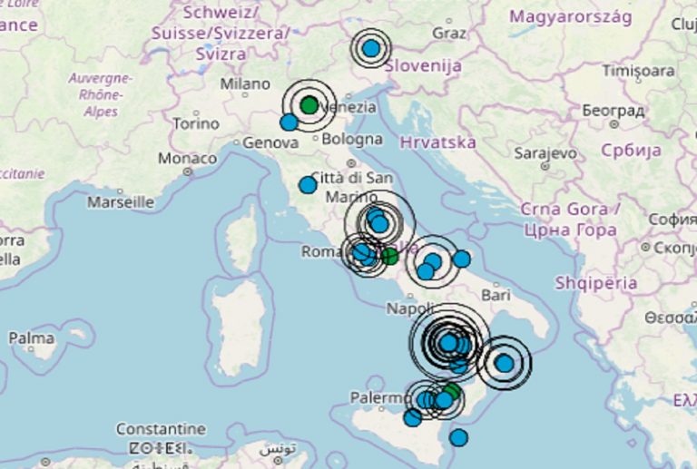 Scossa di terremoto nettamente avvertita poco fa da migliaia di persone: zone colpite e dati ufficiali dell’INGV