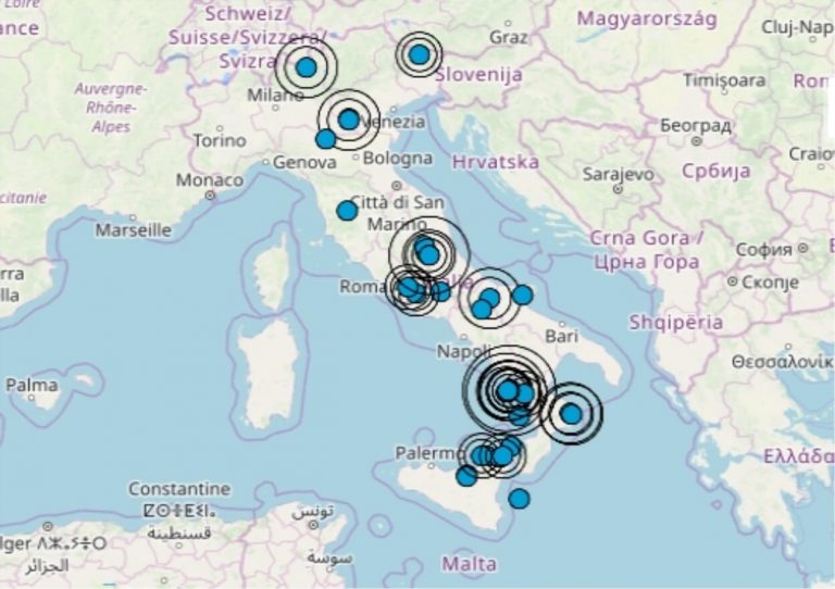 Terremoto in Italia oggi, 21 novembre 2019, le ultime scosse registrate – Dati Ingv Terremoto in Italia oggi, 21 novembre 2019, le ultime scosse registrate – Dati Ingv