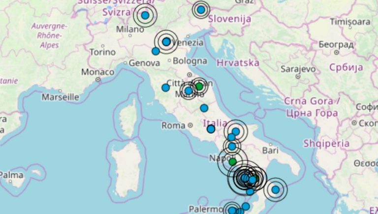 Scossa di terremoto avvertita nettamente: le zone colpite Scossa di terremoto avvertita nettamente: le zone colpite