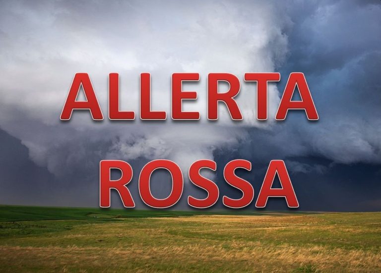 METEO ITALIA – PIOGGE in arrivo, preoccupa ancora la piena dei fiumi, ALLERTA METEO ROSSA della Protezione Civile, ecco le città interessate