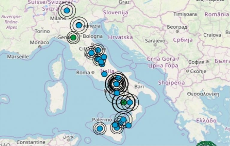 Terremoto in Italia oggi, giovedì 28 novembre 2019, le ultime scosse registrate – Dati Ingv