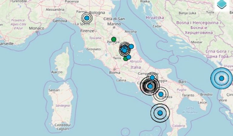 Terremoto, molte scosse avvertite da Nord a Sud. Zone colpite