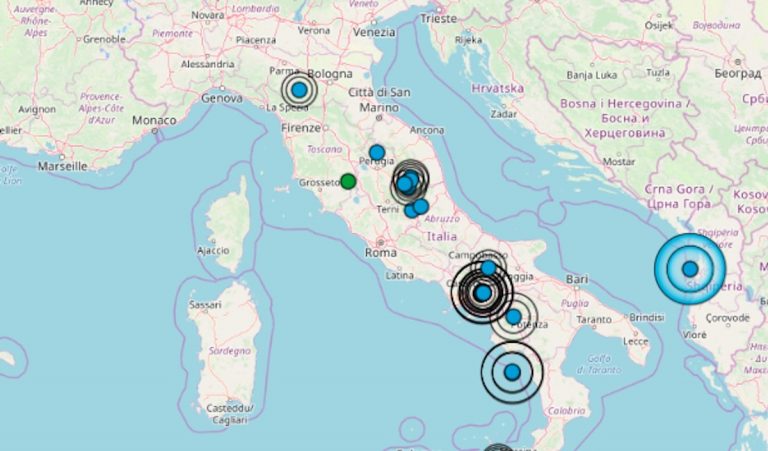 La sequenza sismica sta ricominciando in questi minuti. Zone colpite e mappa La sequenza sismica sta ricominciando in questi minuti. Zone colpite e mappa