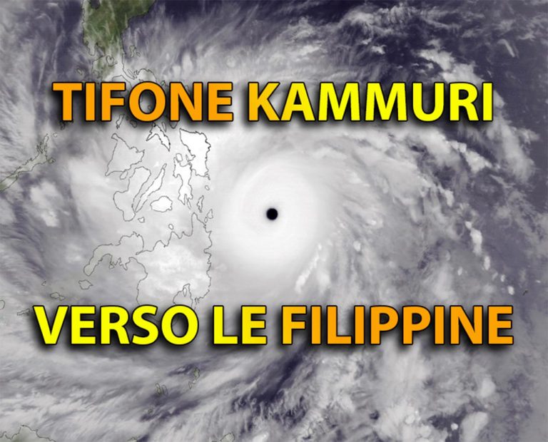 TIFONE KAMMURI: venti fino a 200 km/h e onda di tempesta fino a 9 metri nelle Filippine