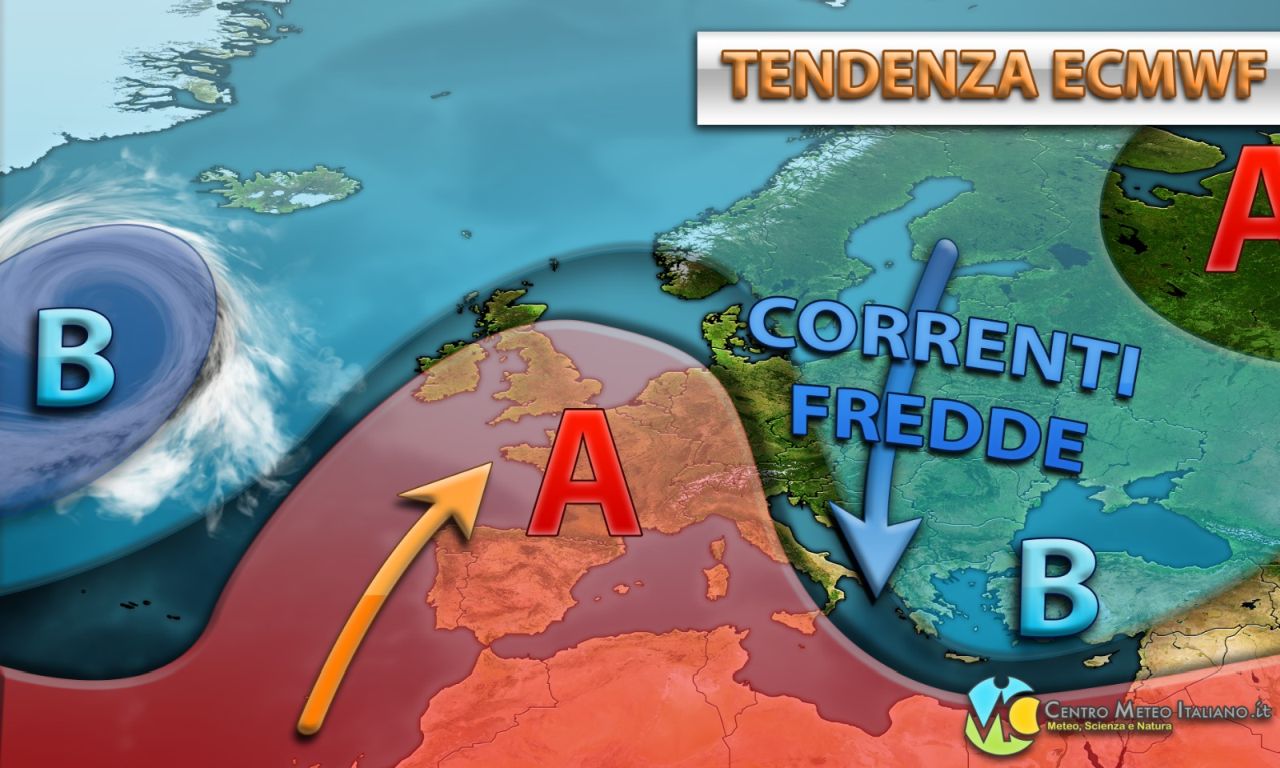 Tendenza meteo per Natale su base reading, ma grosse differenze con GFS