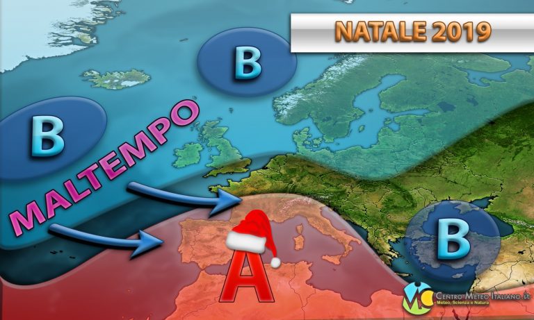 METEO NATALE: MALTEMPO in arrivo con NUBIFRAGI e NEVE, ancora grande incertezza per le festività, i dettagli