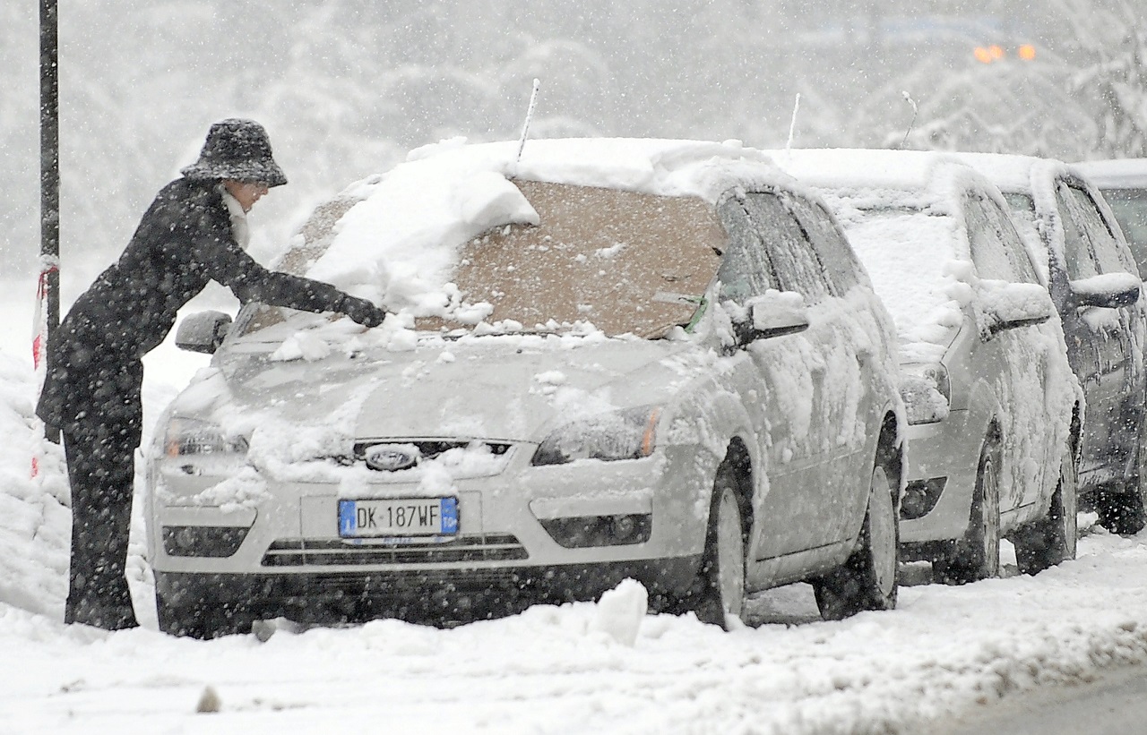 Neve in arrivo sull'Italia dopo il lungo periodo anticiclonico. Fonte: DANIEL DAL ZENNARO/ANSA /COC