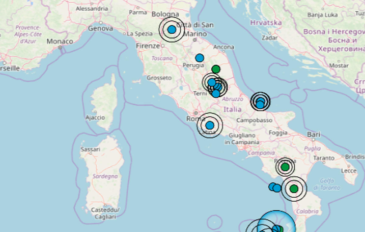Terremoto oggi in Italia, domenica 5 gennaio 2020 le ultime scosse registrate Dati INGV Terremoto oggi in Italia, domenica 5 gennaio 2020 le ultime scosse registrate Dati INGV
