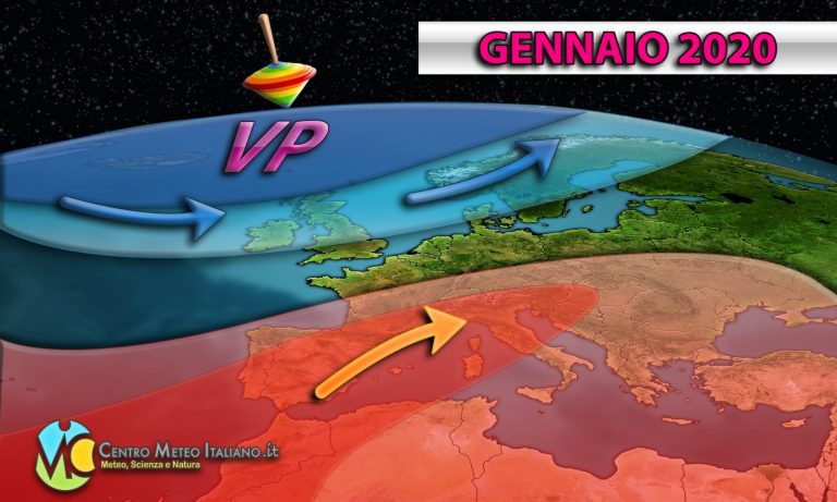 SUPER ANTICICLONE si distende sui paralleli grazie ad un compattamento del VORTICE POLARE, i dettagli