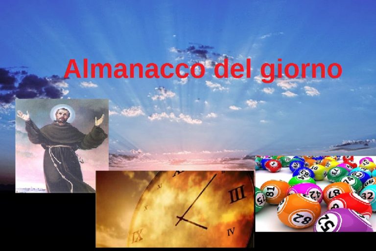 Risultati estrazioni Lotto e Superenalotto di oggi, 17 marzo 2020: i numeri vincenti – Almanacco, Santo del Giorno, meteo Risultati estrazioni Lotto e Superenalotto di oggi, 17 marzo 2020: i numeri vincenti – Almanacco, Santo del Giorno, meteo