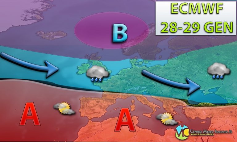 L’INVERNO ignora l’ITALIA. Tendenza METEO disastrosa fino a Febbraio con il Vortice Polare impazzito