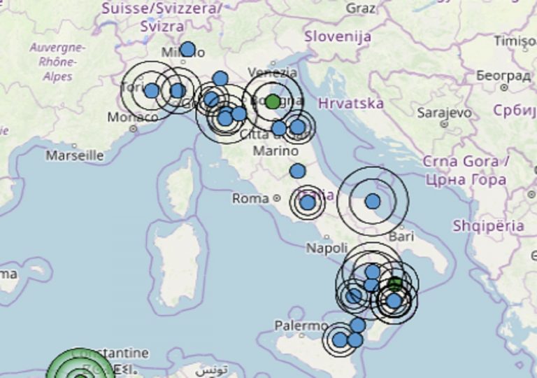 Intensa scossa di terremoto avvertita nettamente in Emilia-Romagna: zone colpite e dati ufficiali INGV