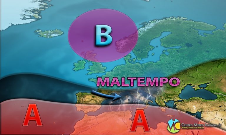 METEO – Prime note di MALTEMPO in ITALIA, prossime ore destinate a PEGGIORARE ulteriormente, ecco le previsioni