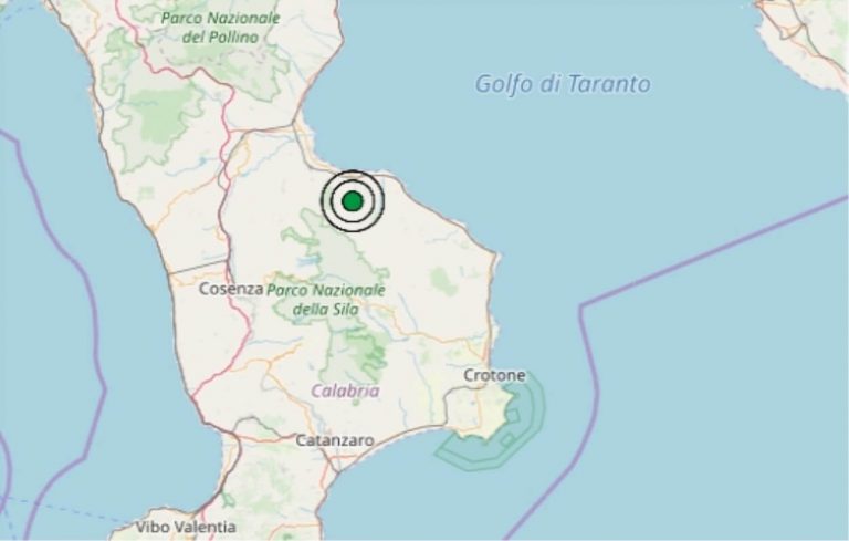 Terremoto in Calabria oggi, 24 gennaio 2020, scossa M 2.8 in provincia di Cosenza – Dati Ingv Terremoto in Calabria oggi, 24 gennaio 2020, scossa M 2.8 in provincia di Cosenza – Dati Ingv