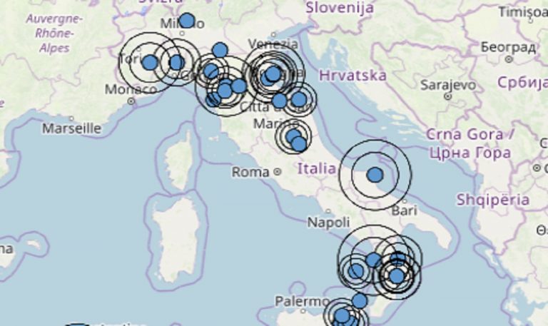 Scossa di terremoto nettamente avvertita dalla popolazione in provincia di Rimini: i dati ufficiali INGV