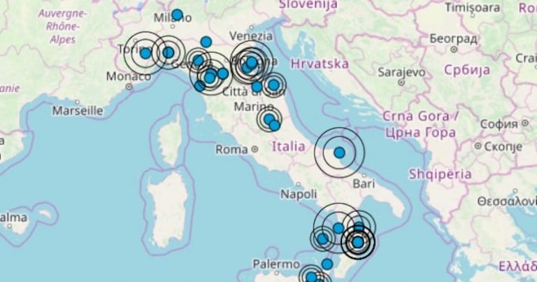 Terremoto oggi, domenica 26 gennaio 2020: le scosse più importanti in Italia