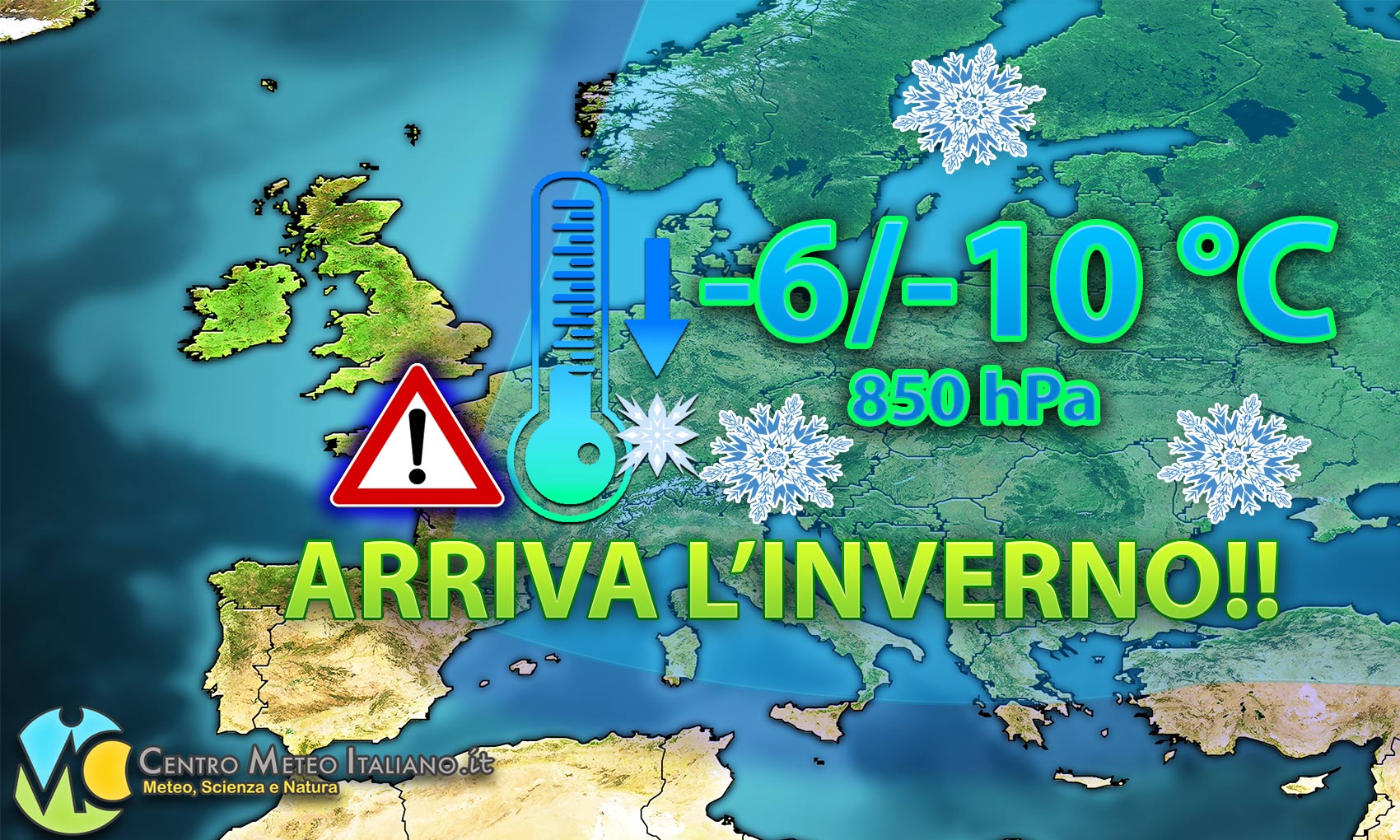 METEO ecco la SVOLTA dell’INVERNO, sull’ITALIA NEVE e FREDDO