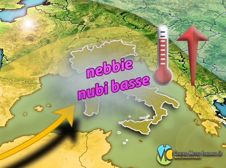 METEO – ITALIA ancora in balia di NEBBIE e nubi basse, la situazione e la TENDENZA