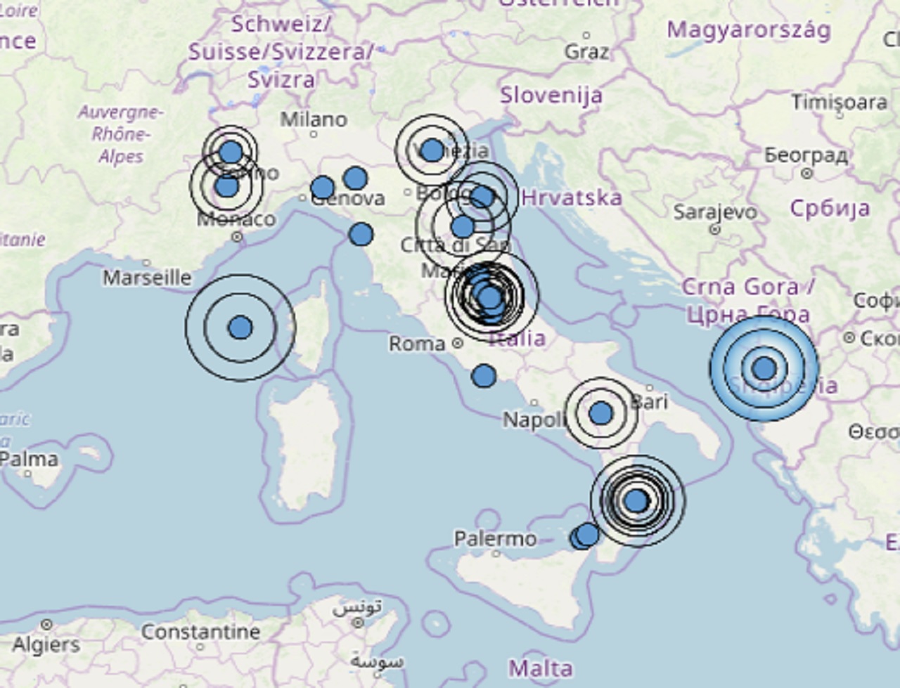 Scossa Di Terremoto Nettamente Avvertita In Provincia Di Accumoli: Zone ...