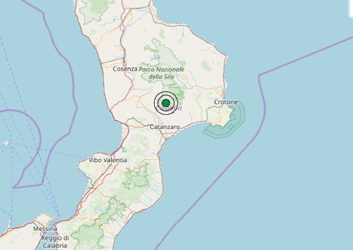 Terremoto oggi in Calabria, 2 febbraio 2020: scossa M 2.8 ...