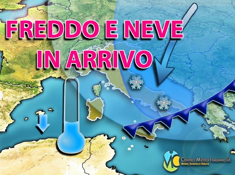 METEO – Sberla artica in IMMINENTE arrivo sull’ITALIA con bufere di NEVE e temperature in netto calo, ecco le regioni colpite