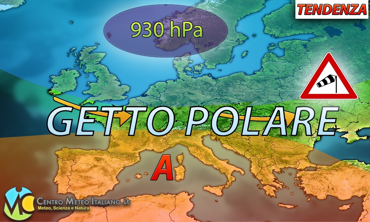 Getto polare in abbassamento con peggioramento meteo anche in Italia?