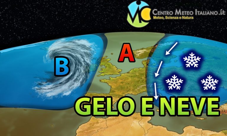 METEO INVERNO – Scenari GELIDI sull’Italia, VORTICE POLARE troposferico in difficoltà: le CONSEGUENZE