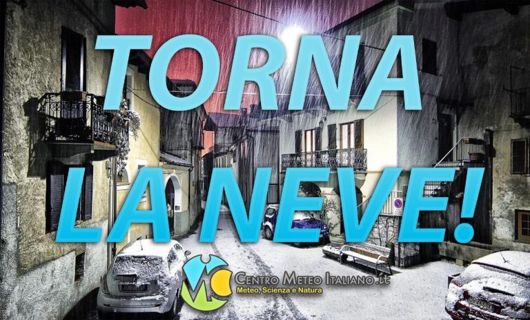 METEO ITALIA – Arriva la NEVE a quote MEDIO-BASSE, i dettagli