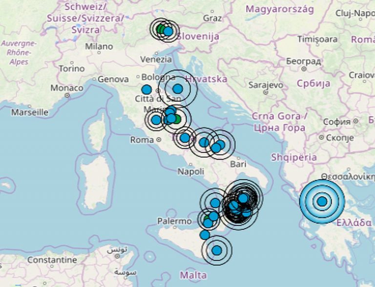 Terremoto in Italia oggi, mercoledì 23 ottobre 2024: le scosse di giornata | Dati INGV