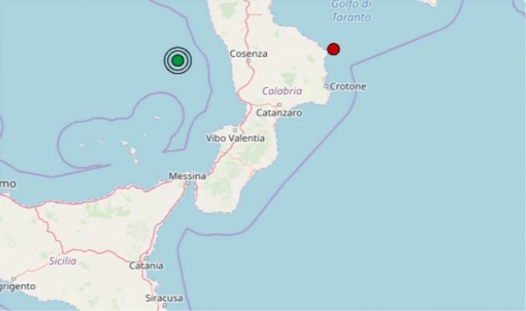 Terremoto in Calabria oggi, giovedì 13 febbraio 2020, scossa M 2.2 costa ionica crotonese – Dati Ingv Terremoto in Calabria oggi, giovedì 13 febbraio 2020, scossa M 2.2 costa ionica crotonese – Dati Ingv