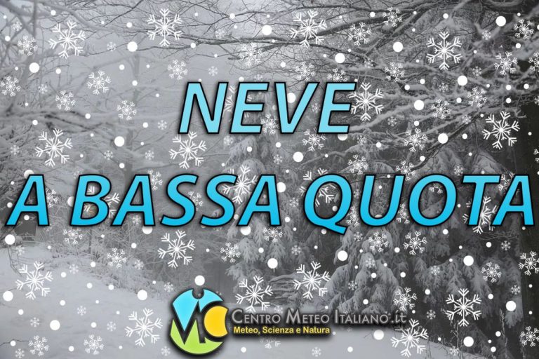 PREVISIONI METEO – Affondo POLARE a un passo dall’ITALIA, quota neve in FORTE CALO