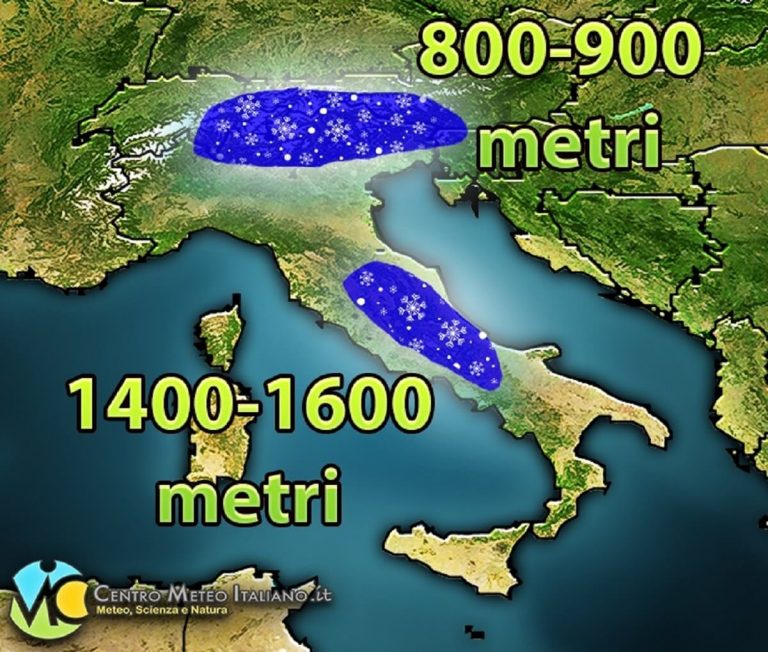 METEO ITALIA – NEVE in arrivo nei prossimi giorni, sarà l’ennesimo fuoco di paglia o un colpo di coda dell’INVERNO?